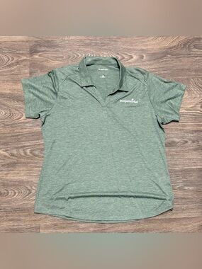 XL Heather Green Polo Shirt with Pampered Chef Logo